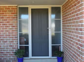 stainless steel mesh front door